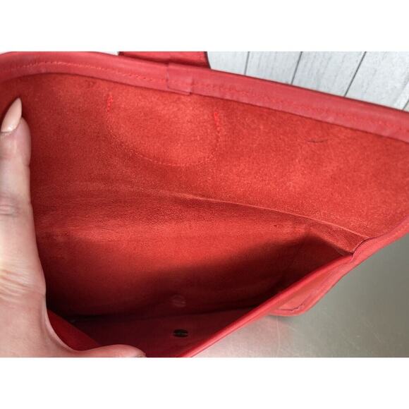 Vintage COACH Bonnie Cashin Double Turnlock Twin Clutch Shoulder Bag RED *RARE* - Picture 11 of 13